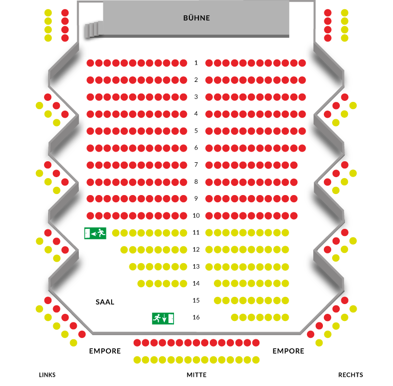 Sitzplan Bürgerhaus großer Saal